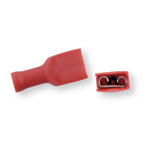 Isolierter Verbinder rot 6,3x0,8 mm